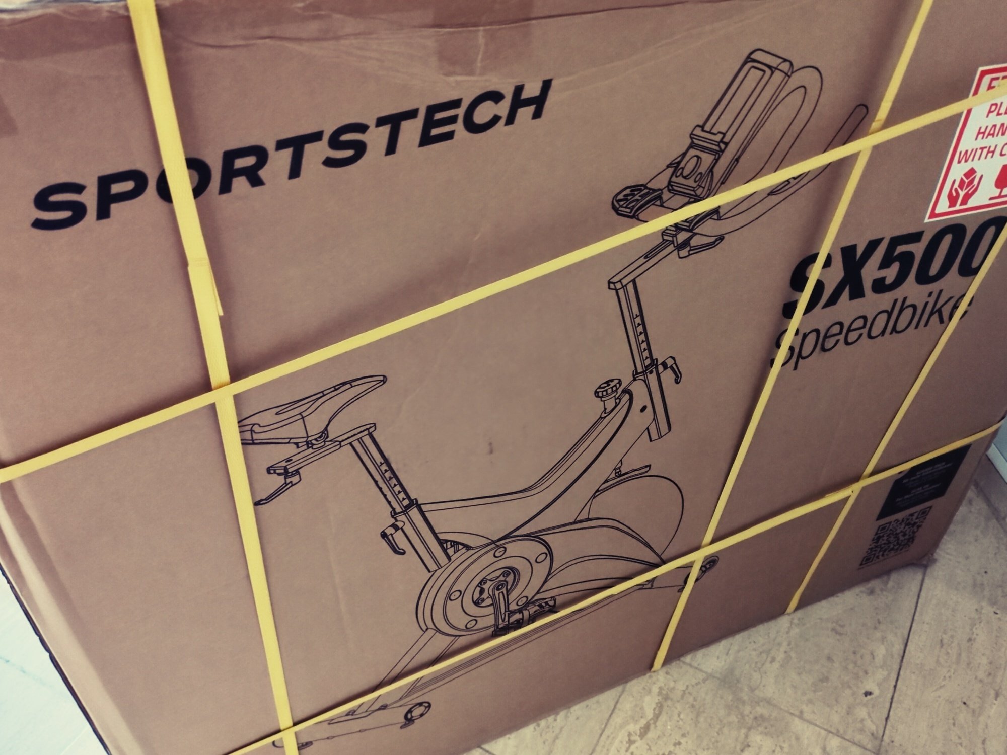 Verpackung eines SX500 Speedbikes