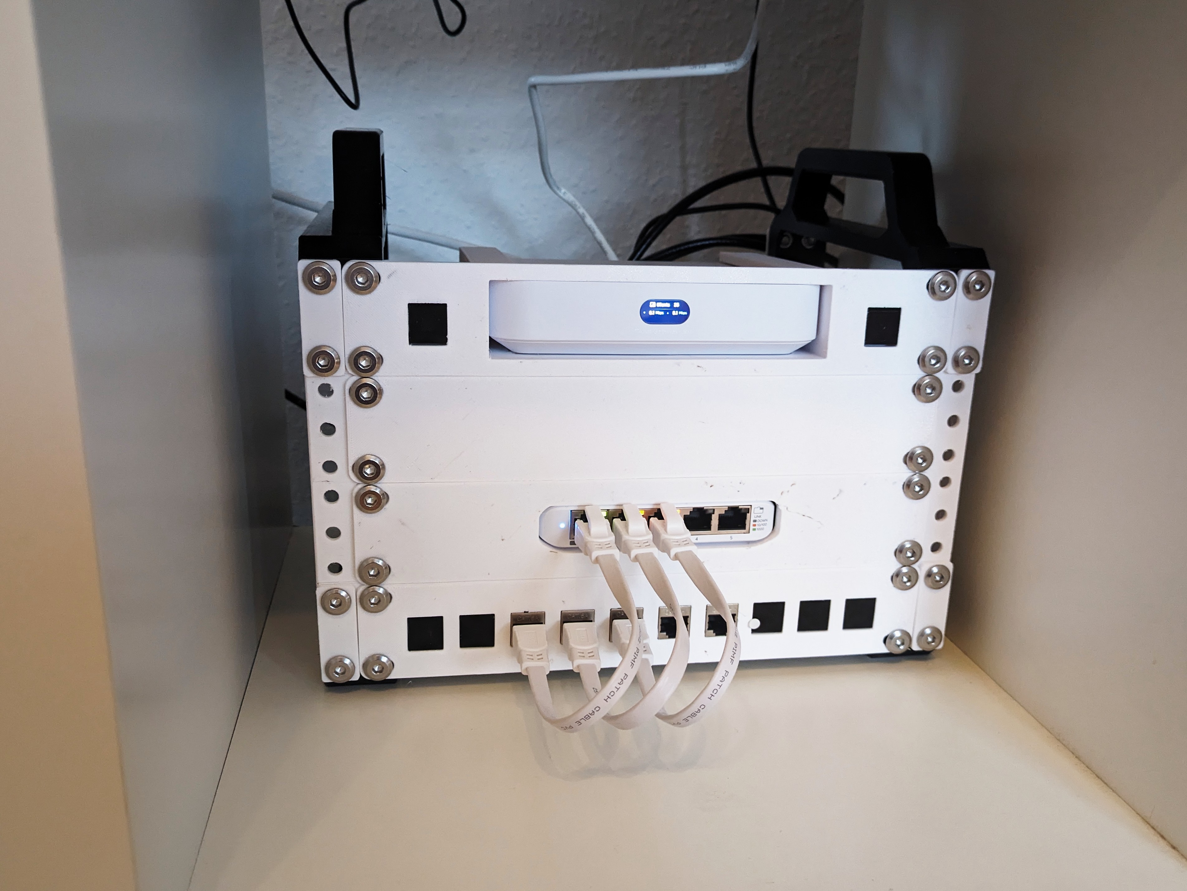 Selbstgedrucktes 10"-Rack